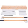 Conjunto de 12 Kits para Sushi 9 Peças Cada Bambu Cerâmica Nagoya para Servir Comida Japonesa - 1