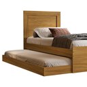 Ver imagem 6 de Bicama Cama Solteiro com Cama Auxiliar Mdf Luara Nature Decmade