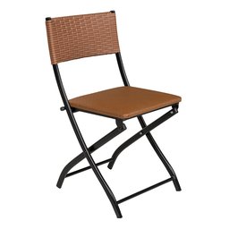 Cadeira Dobravel Bar, Lanchonete Caramelo - Kit 2 Pc - 3