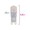 40X Lâmpada LED G9 3W Branco Frio 110V ST1716 - 2
