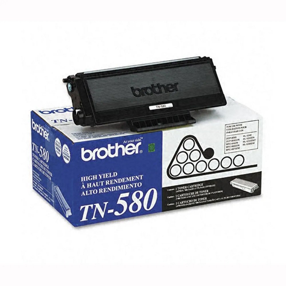 Toner Preto Brother Original Tn580 / Tn-580 para Laserjet Series