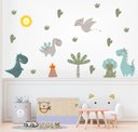 Ver imagem 1 de Adesivo de Parede Dinossauros Jurássico Cute