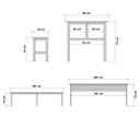 Ver imagem 3 de Mesa Refeitório 8 Lugares com 2 Bancos Metal Wood Design