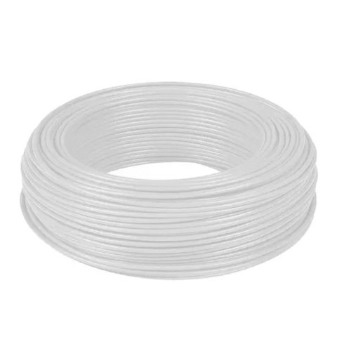 Rolo Cabo Flexivel 2,5mm Branco 750v 100 Metros Cobrecom