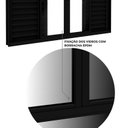 Ver imagem 4 de Janela Veneziana de Alumínio 4 Folhas Móveis e 2 Folhas Fixas 100x200cm Lucasa Ideale Preto