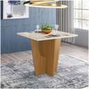 Ver imagem 1 de Mesa De Jantar /vidro Canto Reto 90cm Danielly Henn Nature Off White