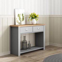 Aparador Buffet Ditália 2 Gavetas R-609 Cinza - 10