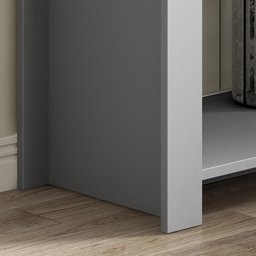 Aparador Buffet Ditália 2 Gavetas R-609 Cinza - 5