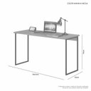 Ver imagem 3 de Escrivaninha Mesa Escritório Mega 136,5cm Industrial Cinamomo Marrom