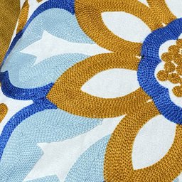 Capa de Almofada em Linho Bordada Luxo Decorativa 43x43 Cm Estampa a - 4