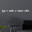 Ver imagem 2 de Letreiro de Parede Lar é Onde o Amor Está em MDF