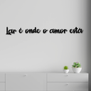 Ver imagem 1 de Letreiro de Parede Lar é Onde o Amor Está em MDF