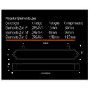 Ver imagem 7 de Puxador Moveis Elemento G 128mm Preto Fosco Zen Zp5455.24