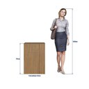 Ver mais imagens de Escrivaninha Mesa Escritório Retrátil Smart 100% MDF 145cm Naturalle Marrom/Marromle