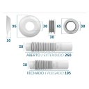 Ver imagem 4 de Tubo Ligacao Preto para Vaso Sanitario Extensivel