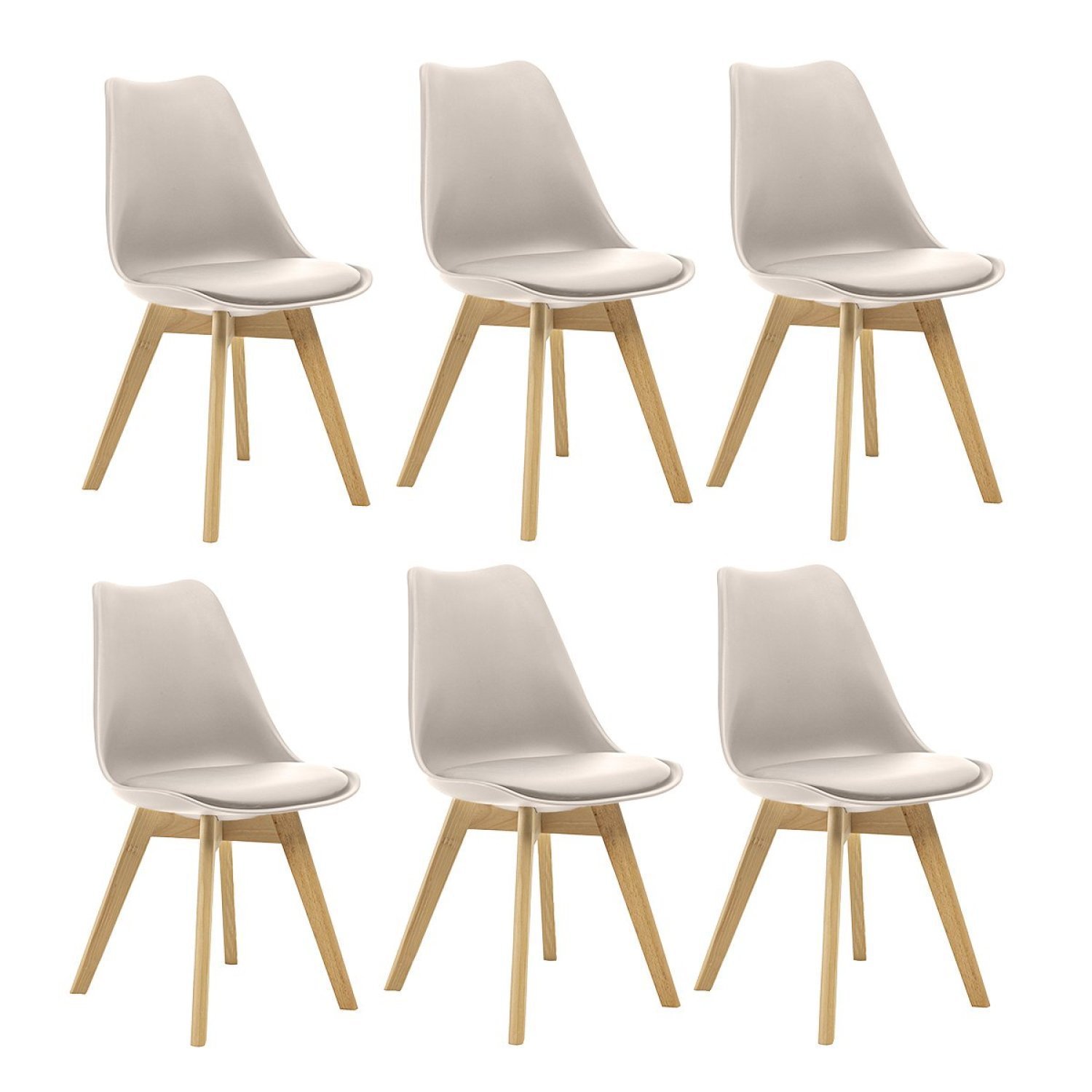 Kit 6 Cadeiras Estofadas Saarinen Oficial Webshop - 1