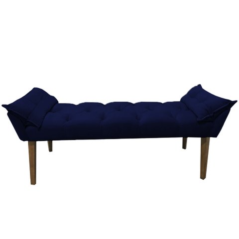 Banco Paris 120x Suede Azul Marinho - Dominic Decor