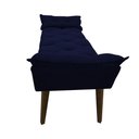 Ver imagem 2 de Banco Paris 120x Suede Azul Marinho - Dominic Decor