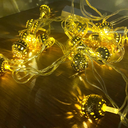 Ver imagem 5 de Cordão de Lampadas de Natal Bolinhas Douradas com Luz de Led Cor:dourado
