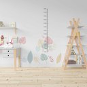 Ver imagem 1 de Régua do Crescimento Infantil Floral Menina Quarto do Bebê