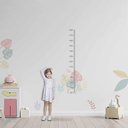 Ver imagem 2 de Régua do Crescimento Infantil Floral Menina Quarto do Bebê