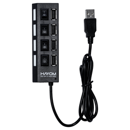 Hub Usb 2.0 - 4 Portas - 480 Mbps - Cabo 1.0m - Hayom Cb1118 - 2