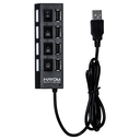 Ver imagem 2 de Hub Usb 2.0 - 4 Portas - 480 Mbps - Cabo 1.0m - Hayom Cb1118