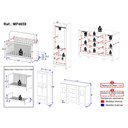Ver imagem 4 de Quarto de Bebê Completo com Berço Americano 3 em 1 Ternura Multimóveis Mp4659 Madeirado/branco