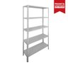 Estante Leve NEW-E com 05 Bandejas - Coluna Bipartida 1,76x80x0,27m (26/20) - W3 - 16012 - 4