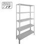 Estante Leve NEW-E com 05 Bandejas - Coluna Bipartida 1,76x80x0,27m (26/20) - W3 - 16012 - 2