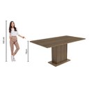 Ver imagem 6 de Conjunto Sala de Jantar Madesa Megan Mesa Tampo de Madeira com 6 Cadeiras - Rustic/sintético Bege