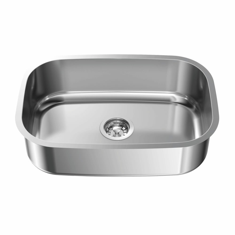 Cuba Inox nº 1 Polida 460x300 Prof 140 Furo 3.1/2" s/ válvula Ghelplus