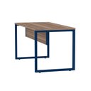Ver imagem 7 de Escrivaninha Mesa Escritório X 150cm Industrial Walnut e Azul Delrei Marrom