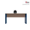 Ver mais imagens de Escrivaninha Mesa Escritório X 150cm Industrial Walnut e Azul Delrei Marrom