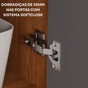 Ver imagem 5 de Cozinha Compacta Modulada para Área Goumet Divina Marrom/Cinamomo/Titânio