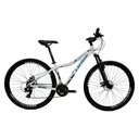 Ver imagem 1 de Bicicleta Angel Aro 29 Freio Disco Mecânico Suspensão Aço Shimano 21v - Lotus - Branco - 15.5