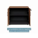 Ver imagem 2 de Armário Baixo Start 2 Portas MDP 80cm Marrom-Preto Gebb Work
