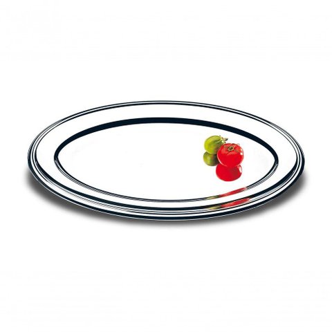 Travessa Oval para Buffet Arienzo Ø 68 X 43 Cm Travessa Oval para Buffet Arienzo Ø 68 X 43 Cm