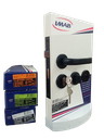 Ver imagem 3 de Fechadura Imab Duna Preto Fosco Máquina 40mm Externa