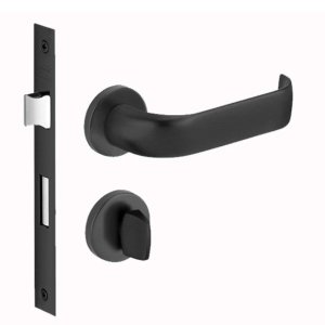 Fechadura Imab Duna Preto Fosco Máquina 40mm Externa