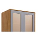 Ver imagem 6 de Cristaleira Cozinha Mgm Esplêndida C/ 4 Portas C/ Vidro 70cm Cinamomo/platina