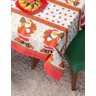 Toalha de Mesa Natal 6 Lugares 2,20 X 1,40 Decoração Festas de Fim de Ano Oxford:papai Noel - 3