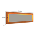 Ver imagem 3 de Cabeceira Box Casal/Queen com LED Orgânica Luna 100% MDF 268cm x 72cm Yescasa