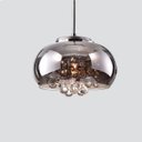Ver imagem 3 de Luminaria Pendente Cromado Cristal Legitimo com Lâmpada Led