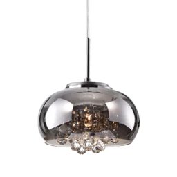Luminaria Pendente Cromado Cristal Legitimo com Lâmpada Led - 5