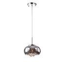 Ver imagem 1 de Luminaria Pendente Cromado Cristal Legitimo com Lâmpada Led