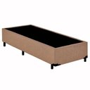 Ver imagem 1 de Cama Box Solteiro Suede Mega Cama-bege 88x188x42cm