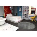 Ver imagem 2 de Tapete Redondo 0,80cm Quarto Sala Escritório Pelo Macio.:duo