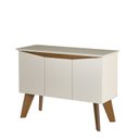 Ver imagem 6 de Conjunto Sala de Estar Buffet Oásis e Rack Lumina Bege Off White/Cinamomo