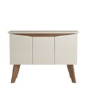 Ver imagem 7 de Conjunto Sala de Estar Buffet Oásis e Rack Lumina Bege Off White/Cinamomo